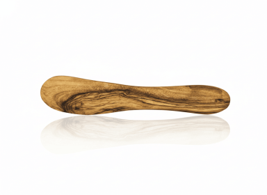 Handcrafted Mediterranean Olive Wood Butter Knife - Premium Natural Wooden Spreader for Butter, Cream Cheese, Jams and Dips