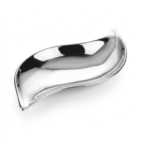 Choixe Modern Wavy Snack and Nut Bowl - Elegant Hand-Cast Recycled Aluminum Decorative Serving Dish for Dips, Candy