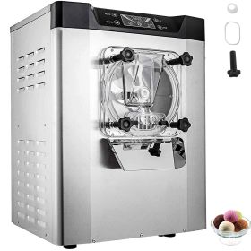 Commercial Ice Cream Machine 1400W 20/5.3 Gph Hard Serve Ice Cream Maker with LED Display Screen Auto Shut-Off Timer One Flavors Perfect for Rest